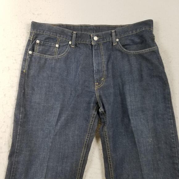 Levis 559 Jeans Mens 38x30 Dark Wash Blue Relaxed Straight Leg Denim 5 Pocket - Picture 2 of 12